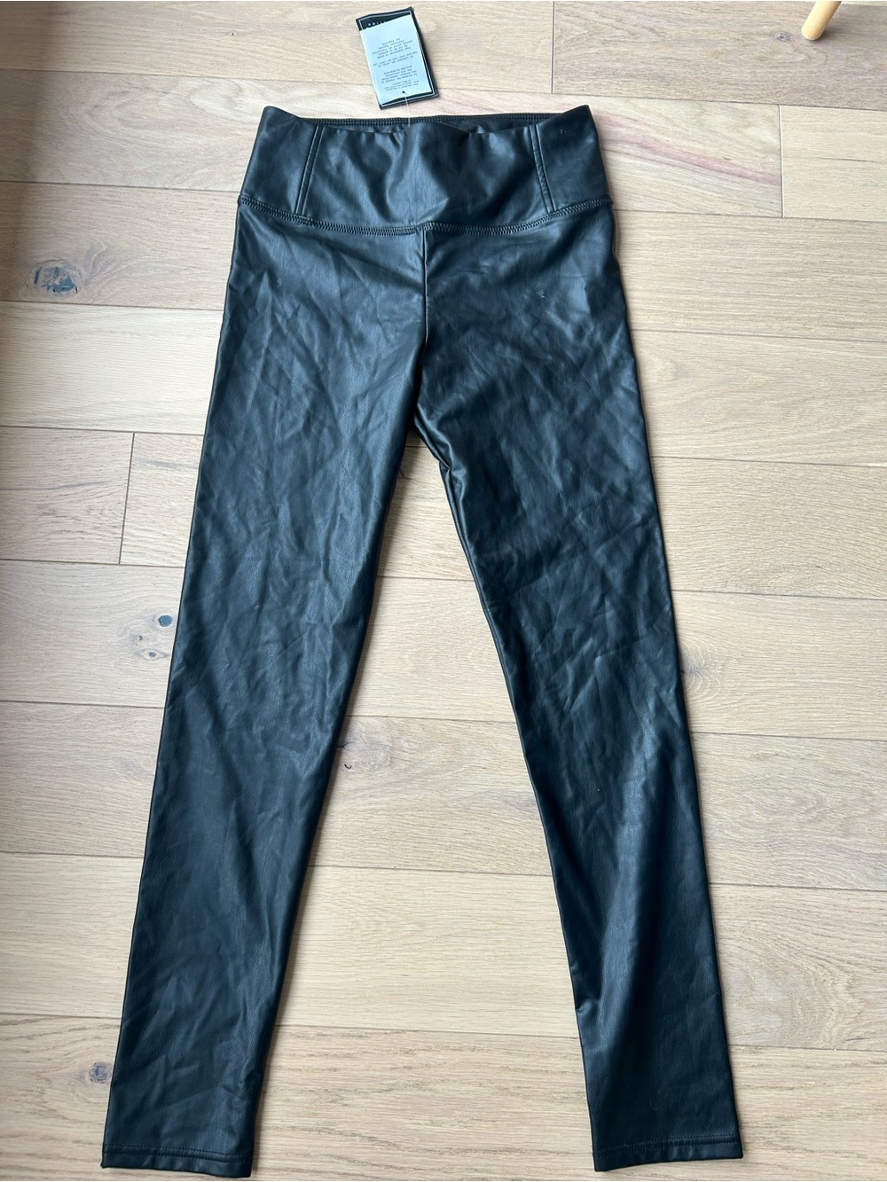 bagatelle Faux Leather High-Rise Leggings - Black